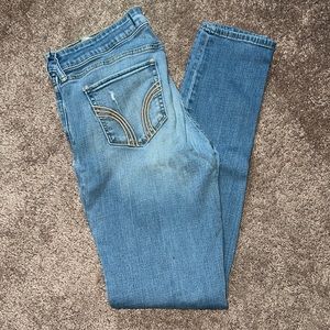 Hollister Mildly Distressed Denim Skinny Jeans
